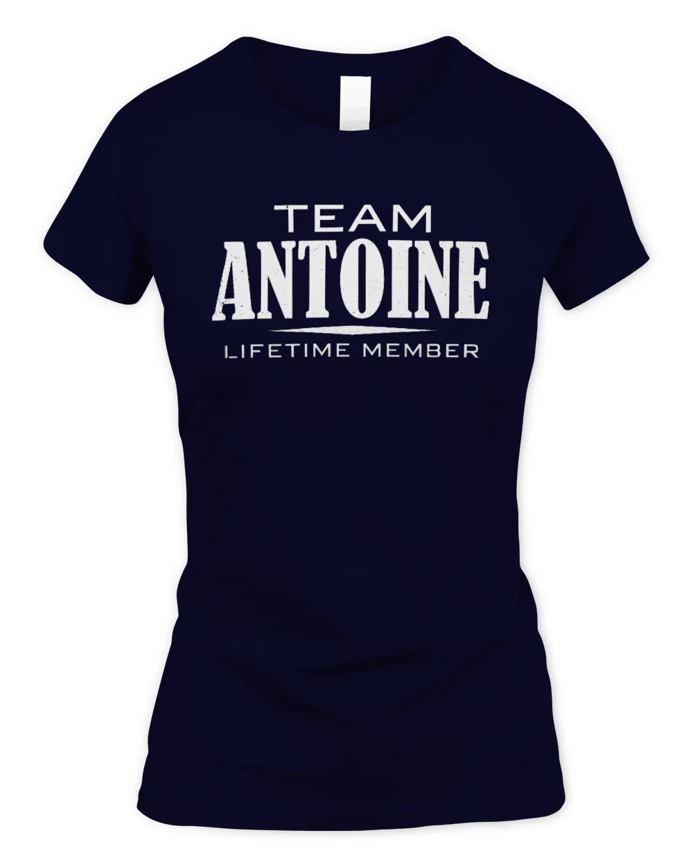 ANTOINE BL62-K4-128 - Personalized “Team NAME Lifetime Member” - Women's Standard T-Shirt - Navy
