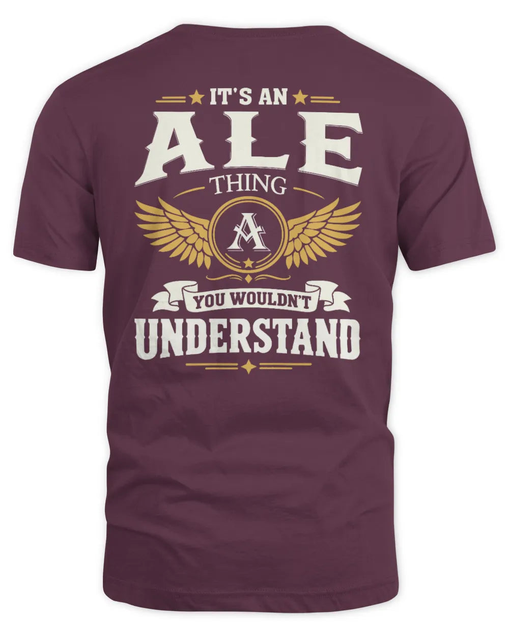 ALE KT06-M008 It’s a [NAME] Thing – You Wouldn’t Understand | Personalized Vintage T-Shirt - Unisex Standard T-Shirt - Maroon