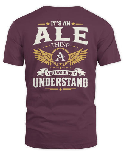ALE KT06-M008 It’s a [NAME] Thing – You Wouldn’t Understand | Personalized Vintage T-Shirt - Unisex Standard T-Shirt - Maroon