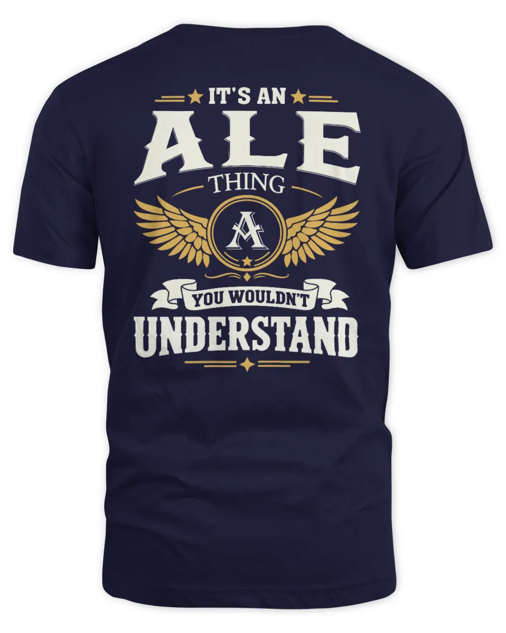 ALE KT06-M008 It’s a [NAME] Thing – You Wouldn’t Understand | Personalized Vintage T-Shirt - Unisex Standard T-Shirt - Navy
