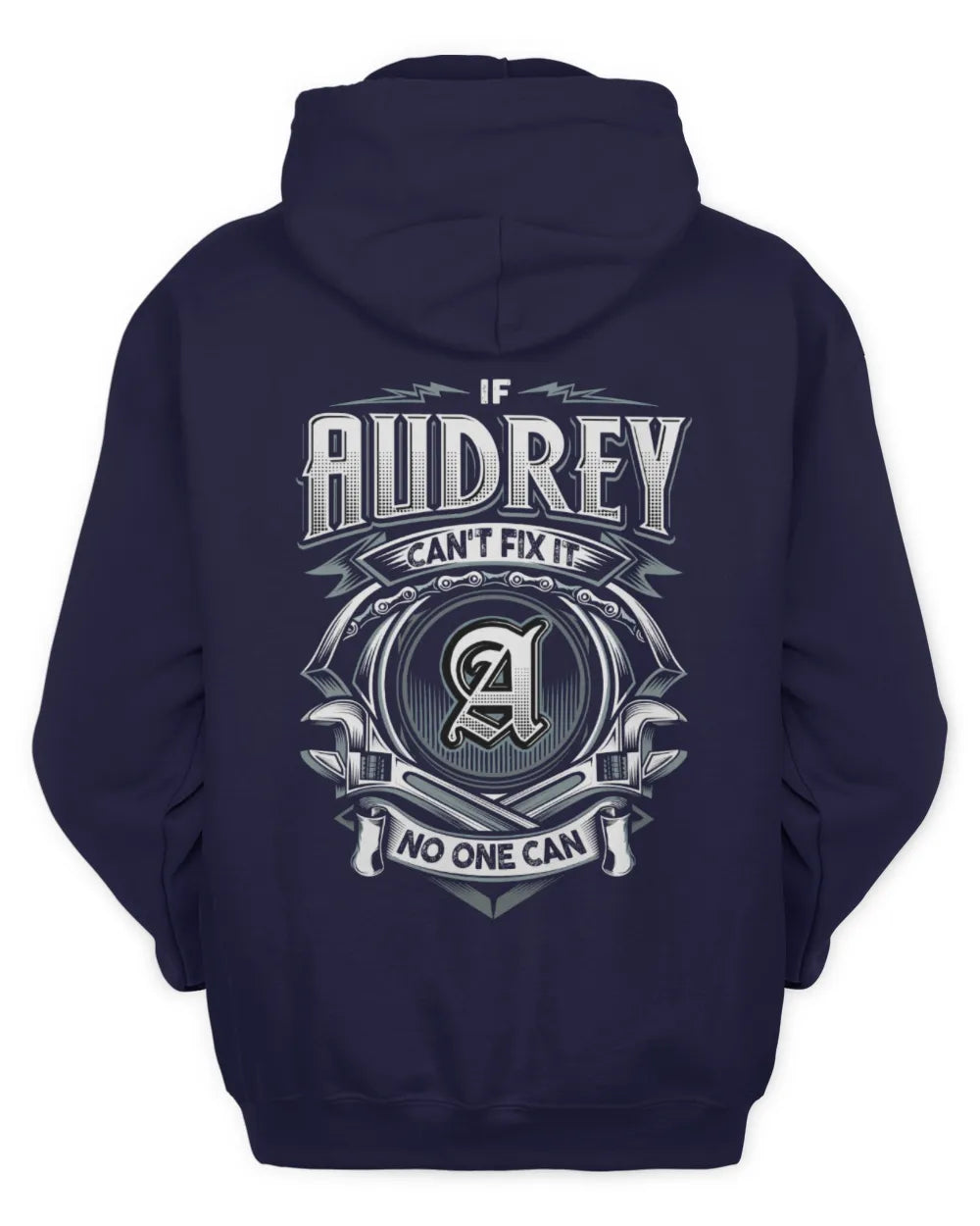 AUDREY AP81-K4-626 - Personalized Ahmed Quote Apparel “If Ahmed Can't Fix It, No One Can” - Unisex Hoodie - Navy