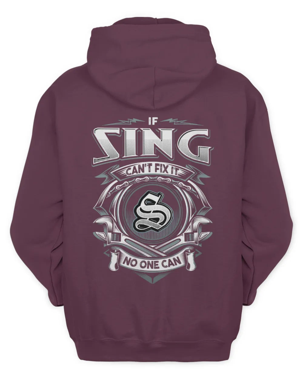 SING AP81-K4-626 - Personalized Ahmed Quote Apparel “If Ahmed Can't Fix It, No One Can” - Unisex Hoodie - Maroon