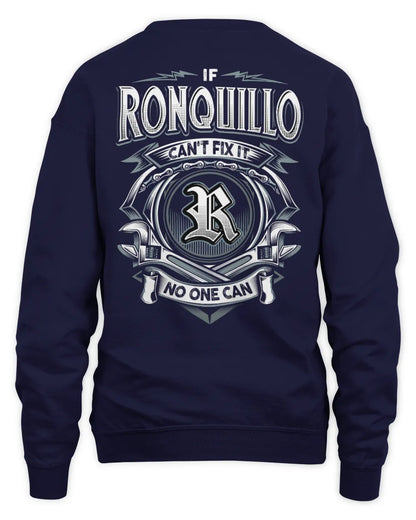 RONQUILLO AP81-K4-626 - Personalized Ahmed Quote Apparel “If Ahmed Can't Fix It, No One Can” - Unisex Sweatshirt - Navy