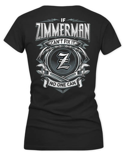 ZIMMERMAN AP81-K4-626 - Personalized Ahmed Quote Apparel “If Ahmed Can't Fix It, No One Can” - Women's V-Neck T-Shirt - Black