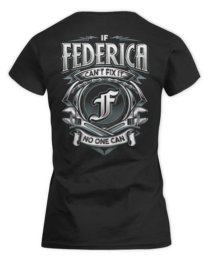 FEDERICA AP81-K4-626 - Personalized Ahmed Quote Apparel “If Ahmed Can't Fix It, No One Can” - Women's Standard T-Shirt - Black