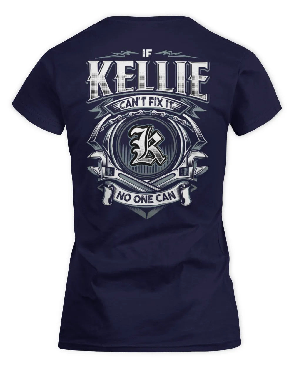 KELLIE AP81-K4-626 - Personalized Ahmed Quote Apparel “If Ahmed Can't Fix It, No One Can” - Women's Standard T-Shirt - Navy