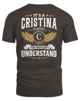 CRISTINA KT06-M008 It’s a [NAME] Thing – You Wouldn’t Understand | Personalized Vintage T-Shirt - Unisex Standard T-Shirt - Dark Chocolate