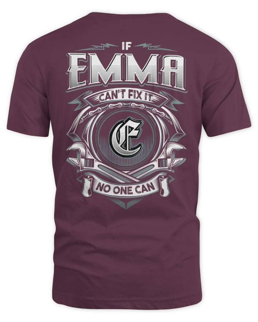 EMMA AP81-K4-626 - Personalized Ahmed Quote Apparel “If Ahmed Can't Fix It, No One Can” - Unisex Standard T-Shirt - Maroon