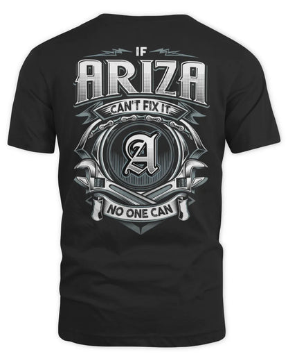 ARIZA AP81-K4-626 - Personalized Ahmed Quote Apparel “If Ahmed Can't Fix It, No One Can” - Unisex Standard T-Shirt - Black