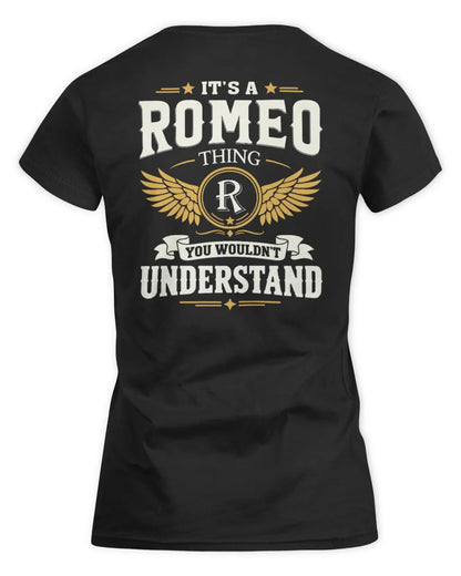 ROMEO KT06-M008 It’s a [NAME] Thing – You Wouldn’t Understand | Personalized Vintage T-Shirt - Women's Standard T-Shirt - Black