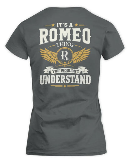 ROMEO KT06-M008 It’s a [NAME] Thing – You Wouldn’t Understand | Personalized Vintage T-Shirt - Women's Standard T-Shirt - Charcoal