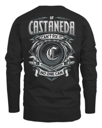 CASTANEDA AP81-K4-626 - Personalized Ahmed Quote Apparel “If Ahmed Can't Fix It, No One Can” - Men's Long Sleeved T-Shirt - Black