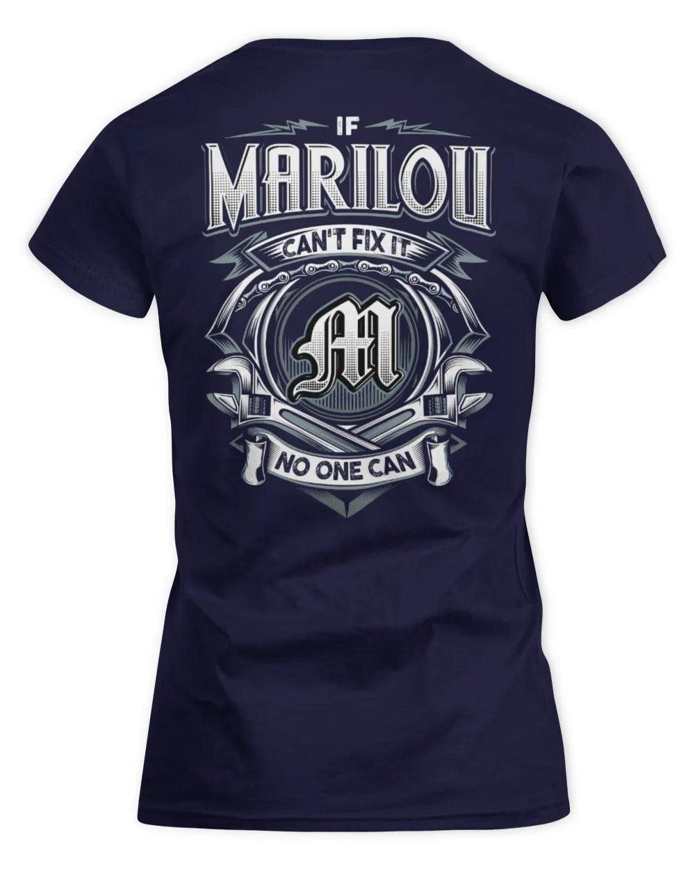 MARILOU AP81-K4-626 - Personalized Ahmed Quote Apparel “If Ahmed Can't Fix It, No One Can” - Women's Standard T-Shirt - Navy