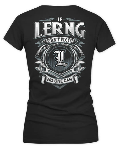 LERNG AP81-K4-626 - Personalized Ahmed Quote Apparel “If Ahmed Can't Fix It, No One Can” - Women's V-Neck T-Shirt - Black