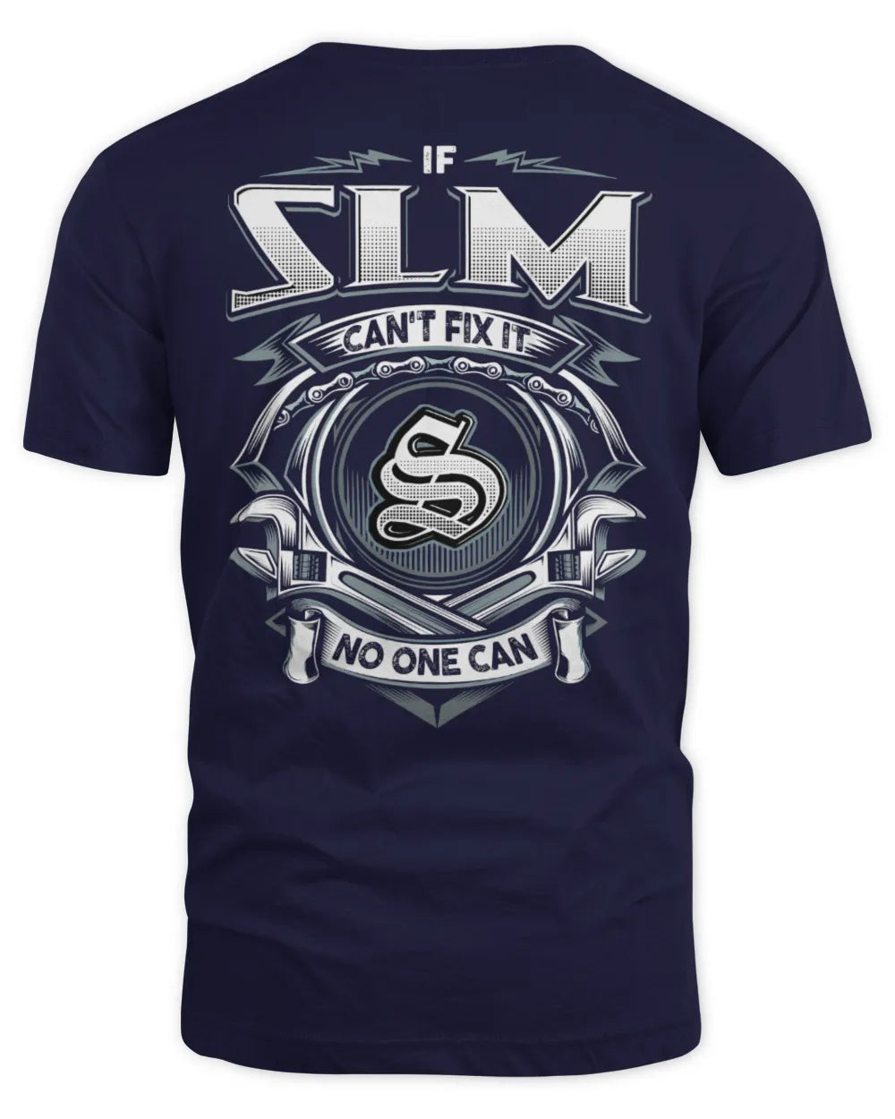 SLM AP81-K4-626 - Personalized Ahmed Quote Apparel “If Ahmed Can't Fix It, No One Can” - Unisex Standard T-Shirt - Navy