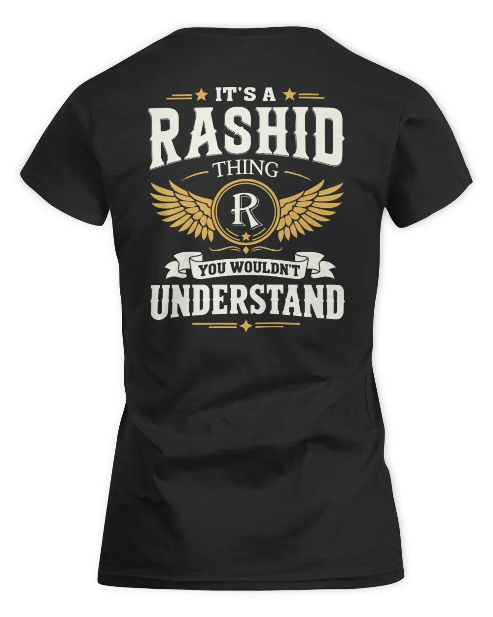 RASHID KT06-M008 It’s a [NAME] Thing – You Wouldn’t Understand | Personalized Vintage T-Shirt - Women's Standard T-Shirt - Black
