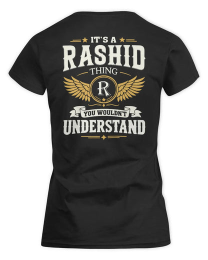 RASHID KT06-M008 It’s a [NAME] Thing – You Wouldn’t Understand | Personalized Vintage T-Shirt - Women's Standard T-Shirt - Black