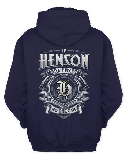 HENSON AP81-K4-626 - Personalized Ahmed Quote Apparel “If Ahmed Can't Fix It, No One Can” - Unisex Hoodie - Navy
