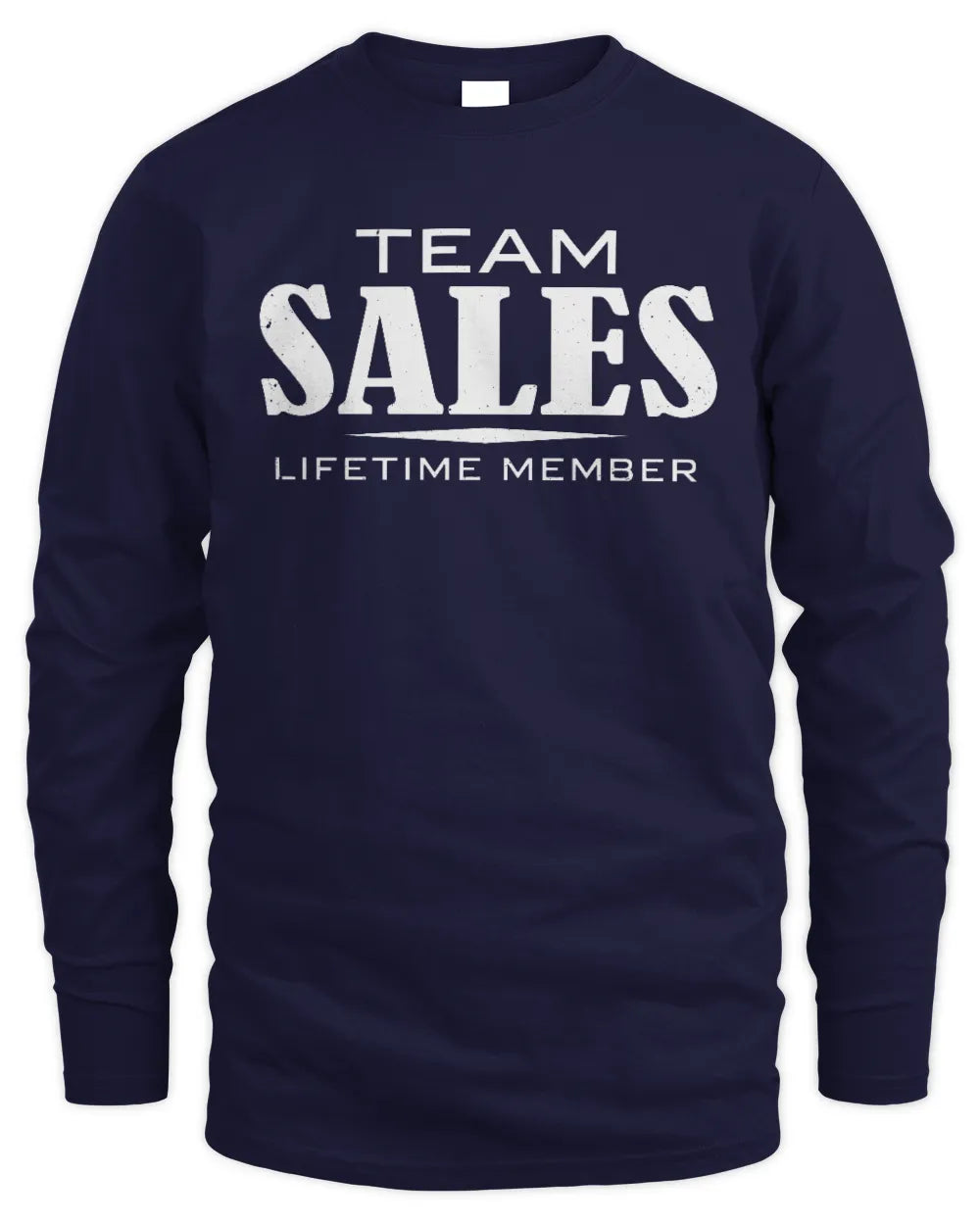SALES BL62-K4-128 - Personalized “Team NAME Lifetime Member” - Men's Long Sleeved T-Shirt - Navy