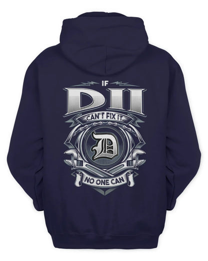 DII AP81-K4-626 - Personalized Ahmed Quote Apparel “If Ahmed Can't Fix It, No One Can” - Unisex Hoodie - Navy