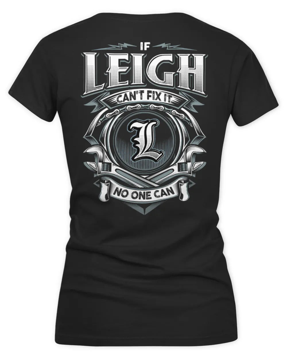 LEIGH AP81-K4-626 - Personalized Ahmed Quote Apparel “If Ahmed Can't Fix It, No One Can” - Women's V-Neck T-Shirt - Black