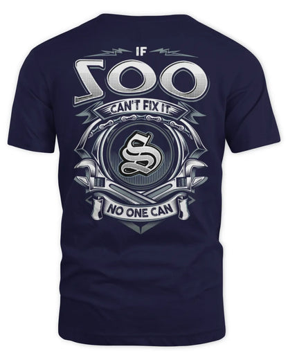 SOO AP81-K4-626 - Personalized Ahmed Quote Apparel “If Ahmed Can't Fix It, No One Can” - Unisex Standard T-Shirt - Navy