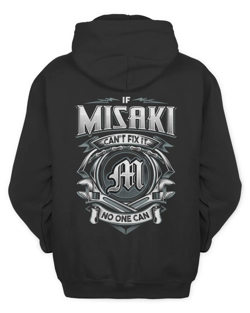MISAKI AP81-K4-626 - Personalized Ahmed Quote Apparel “If Ahmed Can't Fix It, No One Can” - Unisex Hoodie - Black