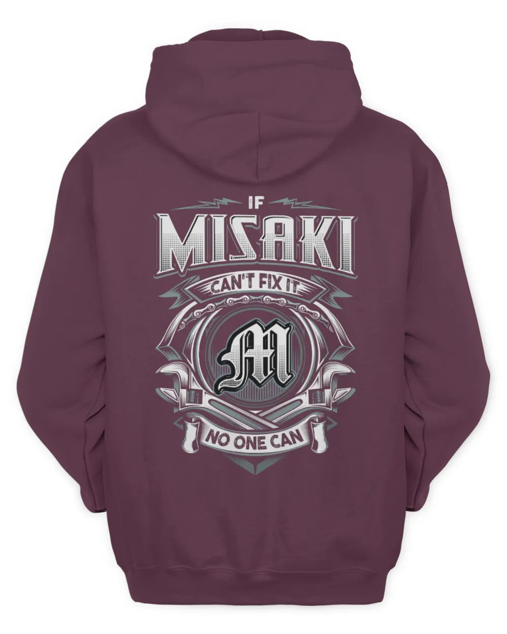 MISAKI AP81-K4-626 - Personalized Ahmed Quote Apparel “If Ahmed Can't Fix It, No One Can” - Unisex Hoodie - Maroon