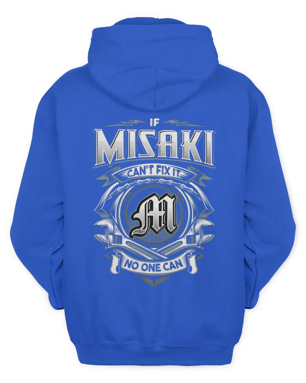 MISAKI AP81-K4-626 - Personalized Ahmed Quote Apparel “If Ahmed Can't Fix It, No One Can” - Unisex Hoodie - Royal