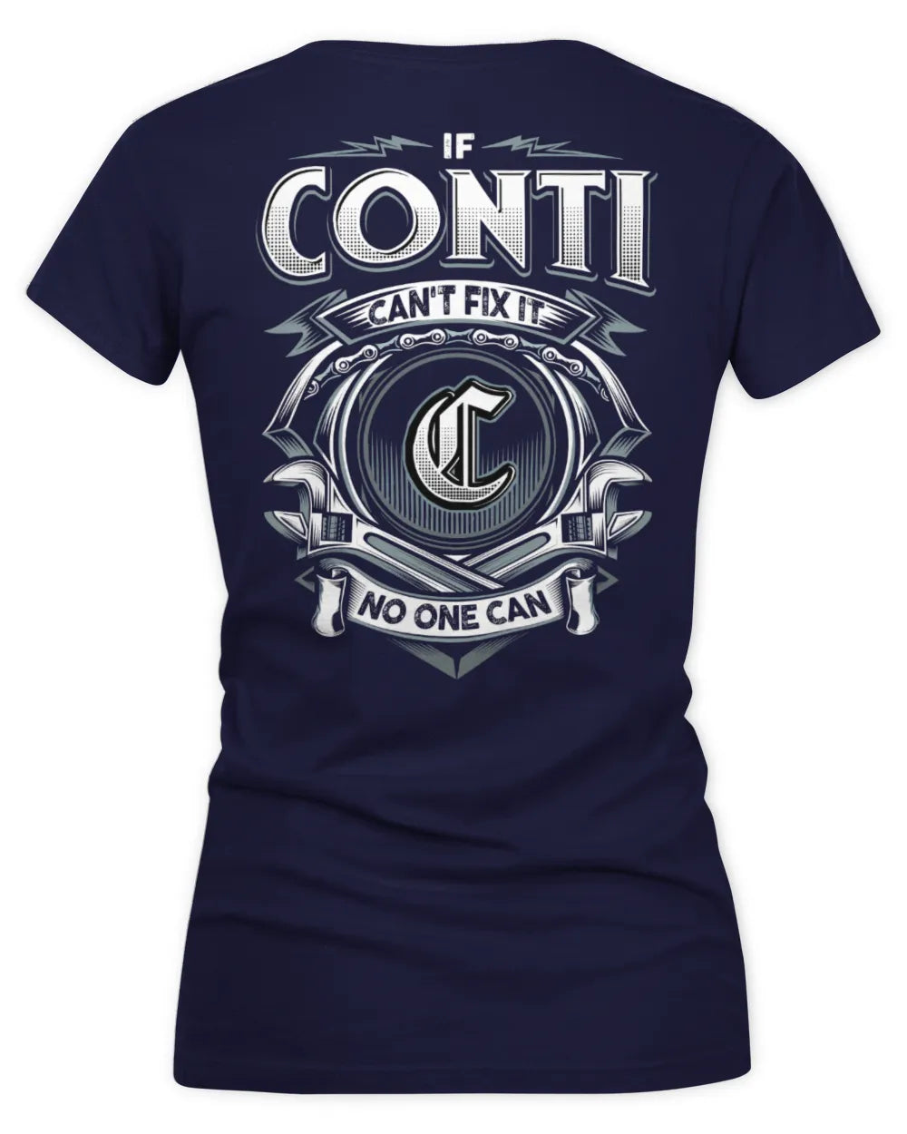 CONTI AP81-K4-626 - Personalized Ahmed Quote Apparel “If Ahmed Can't Fix It, No One Can” - Women's V-Neck T-Shirt - Navy