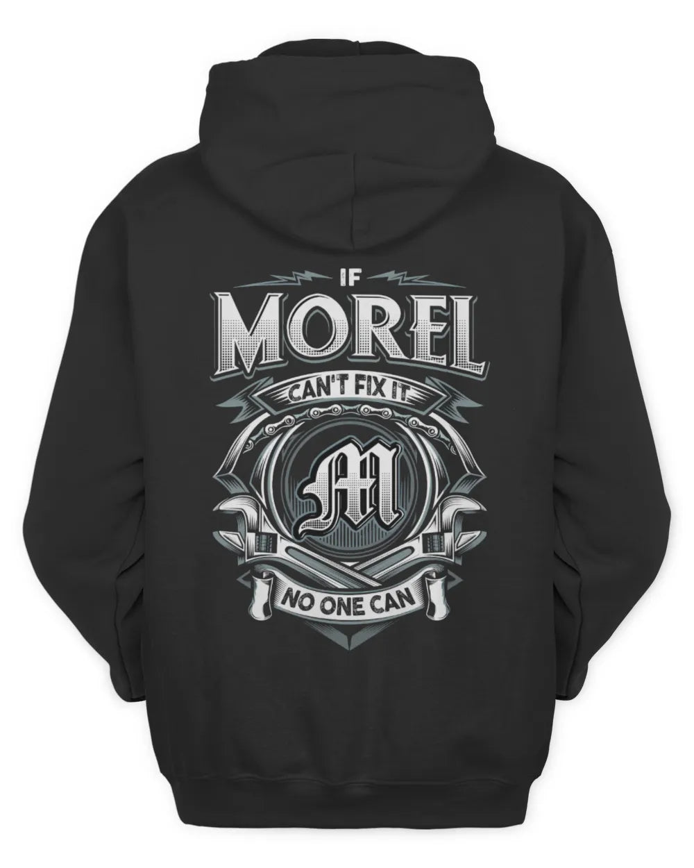 MOREL AP81-K4-626 - Personalized Ahmed Quote Apparel “If Ahmed Can't Fix It, No One Can” - Unisex Hoodie - Black