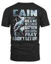 CAIN AP62-K4-666 - Personalized Fierce Wolf Quote Apparel “If You Kick Me When I’m Down, You Better Pray I Don’t Get Up”