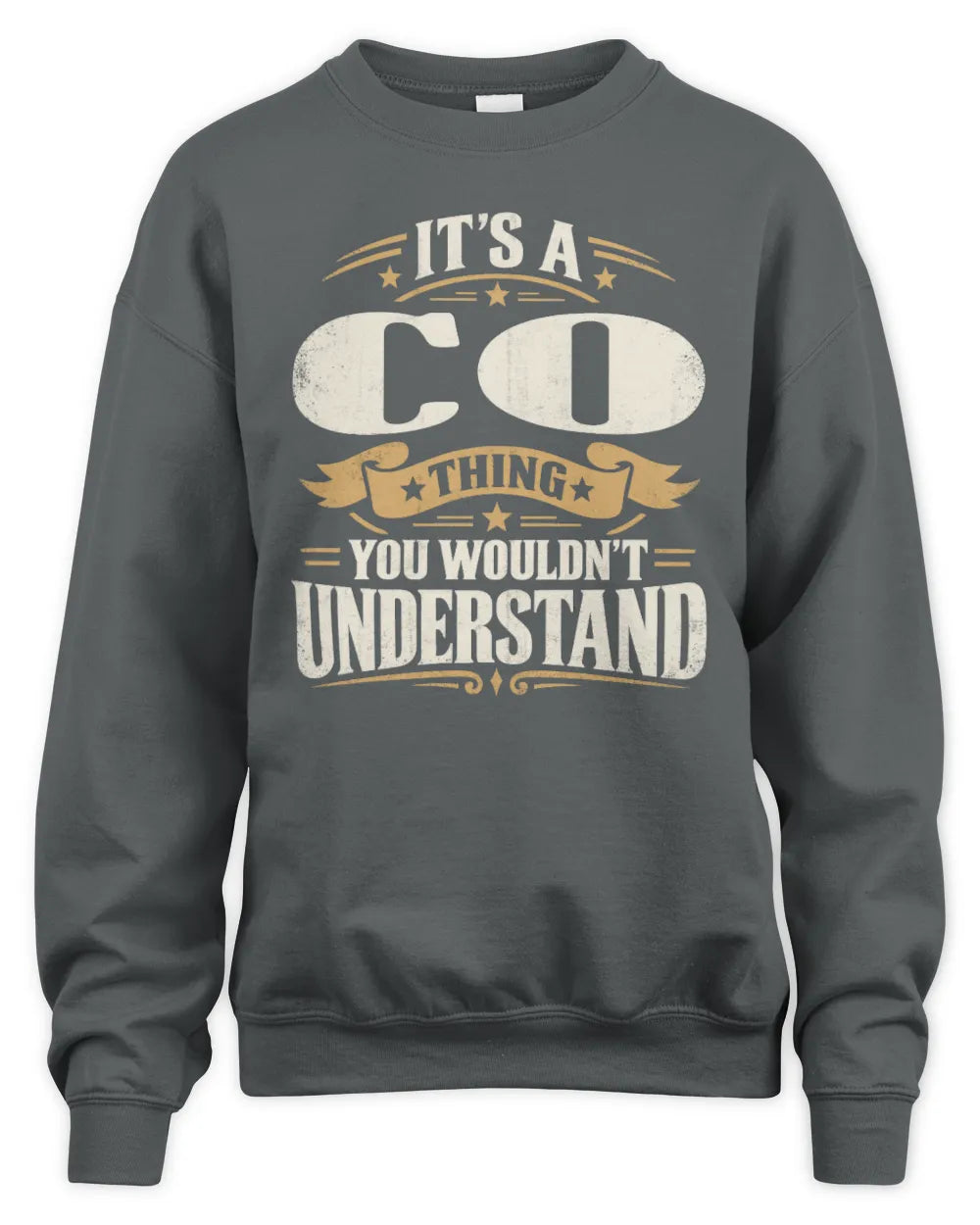 CO P08 TH51 - Personalized “It’s a/an [NAME] Thing – You Wouldn’t Understand” Shirt - Unisex Sweatshirt - Charcoal