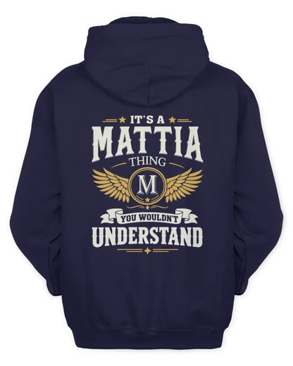 MATTIA KT06-M008 It’s a [NAME] Thing – You Wouldn’t Understand | Personalized Vintage T-Shirt - Unisex Hoodie - Navy