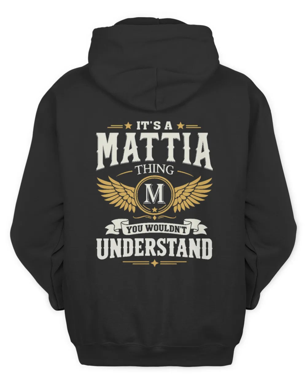 MATTIA KT06-M008 It’s a [NAME] Thing – You Wouldn’t Understand | Personalized Vintage T-Shirt - Unisex Hoodie - Black