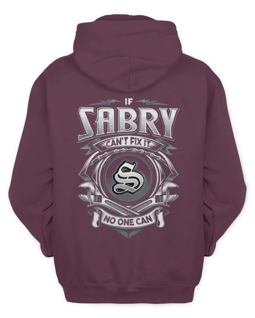 SABRY AP81-K4-626 - Personalized Ahmed Quote Apparel “If Ahmed Can't Fix It, No One Can” - Unisex Hoodie - Maroon