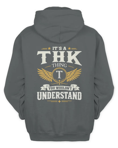 THK KT06-M008 It’s a [NAME] Thing – You Wouldn’t Understand | Personalized Vintage T-Shirt - Unisex Hoodie - Charcoal