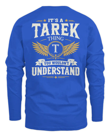 TAREK KT06-M008 It’s a [NAME] Thing – You Wouldn’t Understand | Personalized Vintage T-Shirt - Men's Long Sleeved T-Shirt - Royal