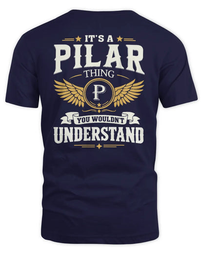 PILAR KT06-M008 It’s a [NAME] Thing – You Wouldn’t Understand | Personalized Vintage T-Shirt - Unisex Standard T-Shirt - Navy