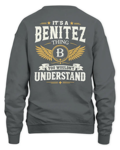 BENITEZ KT06-M008 It’s a [NAME] Thing – You Wouldn’t Understand | Personalized Vintage T-Shirt - Unisex Sweatshirt - Charcoal