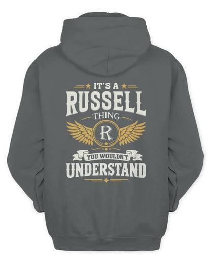 RUSSELL KT06-M008 It’s a [NAME] Thing – You Wouldn’t Understand | Personalized Vintage T-Shirt - Unisex Hoodie - Charcoal
