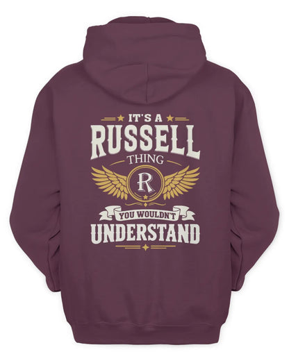 RUSSELL KT06-M008 It’s a [NAME] Thing – You Wouldn’t Understand | Personalized Vintage T-Shirt - Unisex Hoodie - Maroon