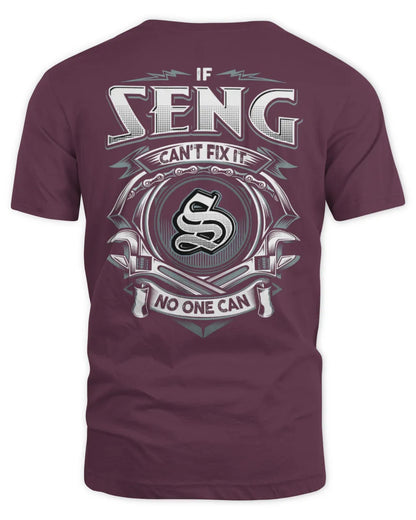 SENG AP81-K4-626 - Personalized Ahmed Quote Apparel “If Ahmed Can't Fix It, No One Can” - Unisex Standard T-Shirt - Maroon