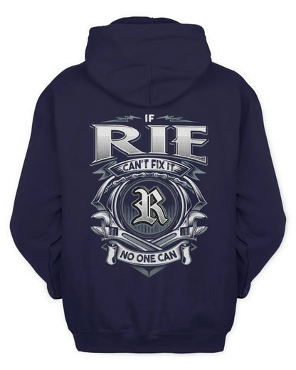 RIE AP81-K4-626 - Personalized Ahmed Quote Apparel “If Ahmed Can't Fix It, No One Can” - Unisex Hoodie - Navy