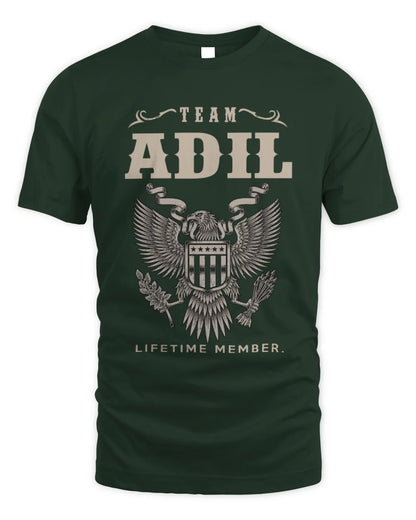 ADIL TP06-K82 – Personalized Classic Style Apparel “Team NAME Lifetime Member” - Unisex Standard T-Shirt - Forest Green