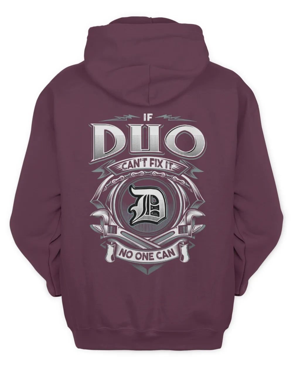 DUO AP81-K4-626 - Personalized Ahmed Quote Apparel “If Ahmed Can't Fix It, No One Can” - Unisex Hoodie - Maroon