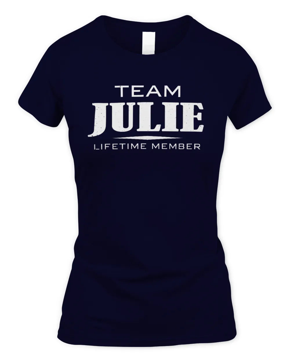 JULIE BL62-K4-128 - Personalized “Team NAME Lifetime Member” - Women's Standard T-Shirt - Navy