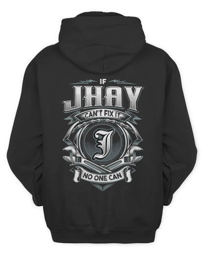 JHAY AP81-K4-626 - Personalized Ahmed Quote Apparel “If Ahmed Can't Fix It, No One Can” - Unisex Hoodie - Black