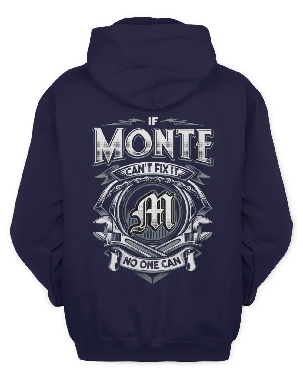 MONTE AP81-K4-626 - Personalized Ahmed Quote Apparel “If Ahmed Can't Fix It, No One Can” - Unisex Hoodie - Navy