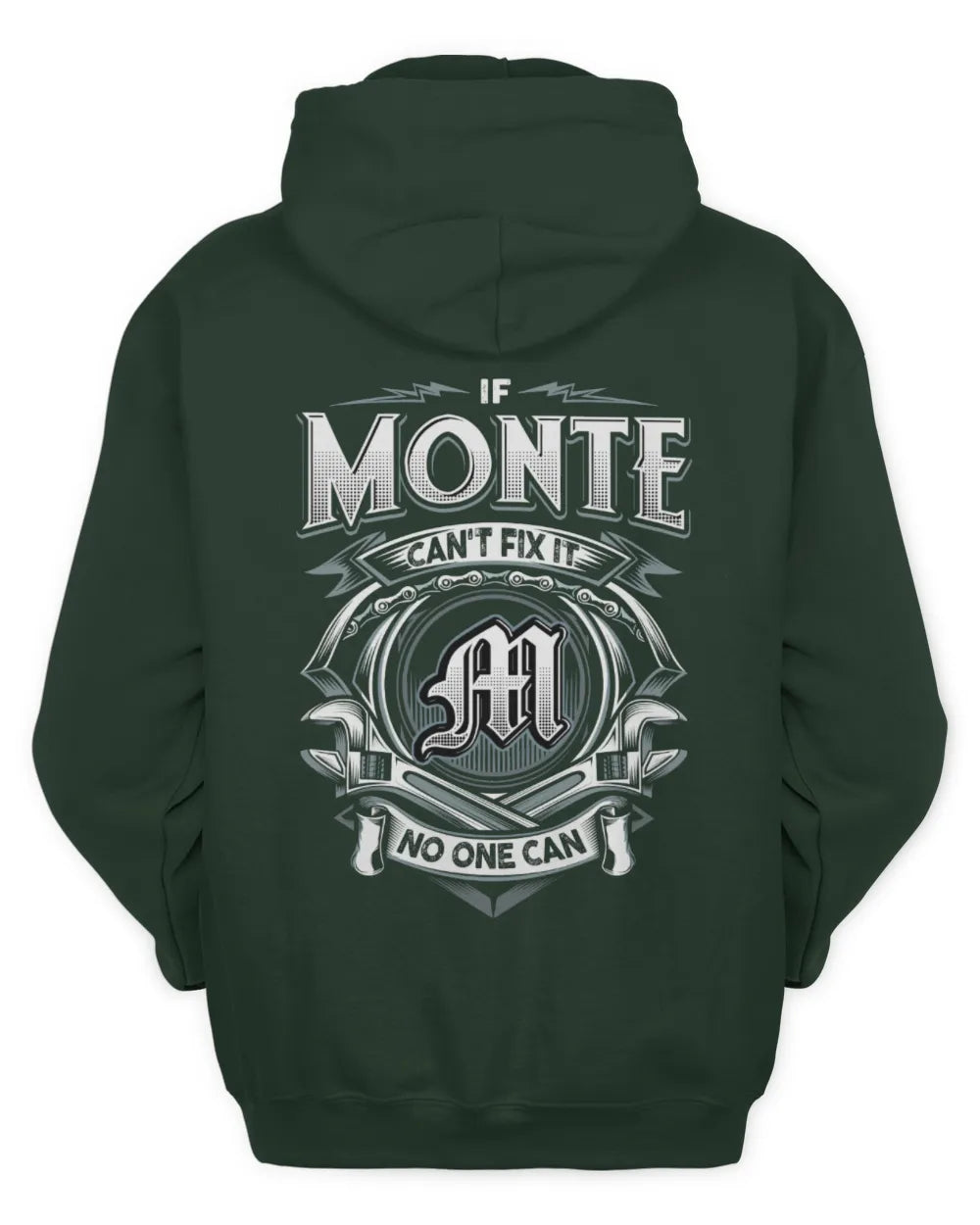 MONTE AP81-K4-626 - Personalized Ahmed Quote Apparel “If Ahmed Can't Fix It, No One Can” - Unisex Hoodie - Forest Green